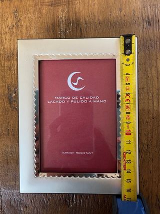 Marco de fotos 9x13 plateado