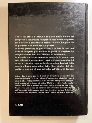 Arthur Cox - OTTICA FOTOGRAFICA - Cesco Ciapanna