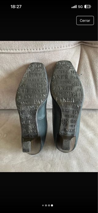 Zapato de tacón talla 37 en color azul