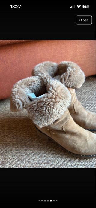 Botas beige con interior polar