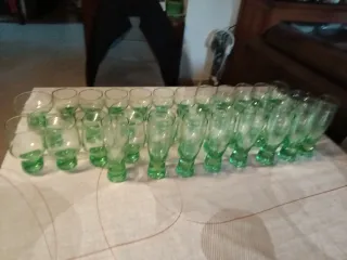 Cristalería de 41 piezas de vasos moderna