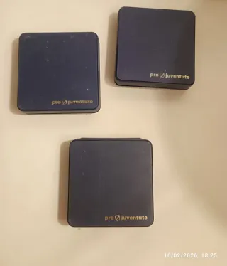 3 conf di francobolli in ceramica pro juventute