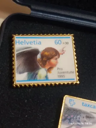 3 conf di francobolli in ceramica pro juventute