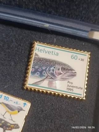 3 conf di francobolli in ceramica pro juventute