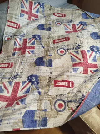 Cocha para cama de 90. Estampado Londres (London)