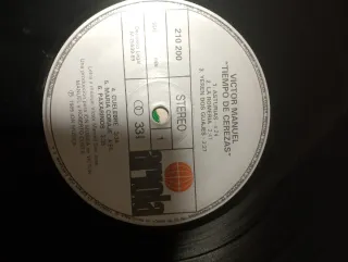 Víctor Manuel -Tiempo de Cerezas(LP Original 1989)