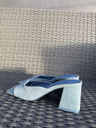 Sandalias de mezclilla azules