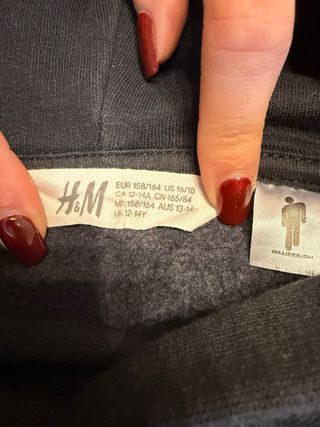 Sudadera Mujer H&M De Billie Eillish T. 158/164