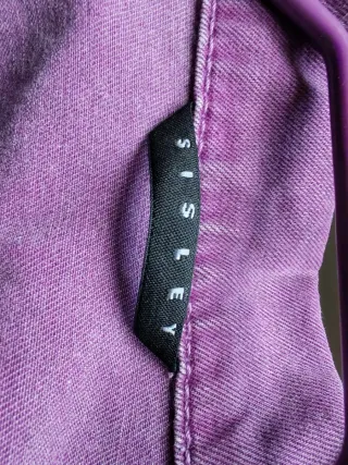 Giubbino jeans donna Sisley viola