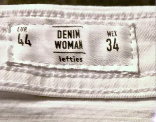 Pantalón flare bootcut blanco talla 44 campana