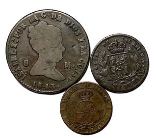 Monedas Españolas Siglo XIX