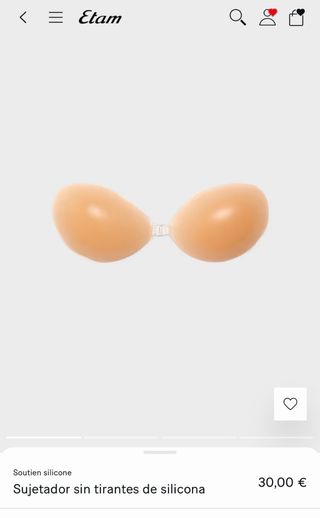 Sujetador silicona sin tirantes