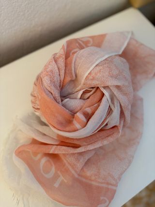 Fular Tous Rosa y Blanco