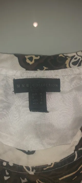 Vestido estampado manga corta