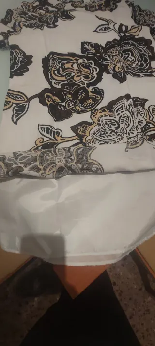 Vestido estampado manga corta