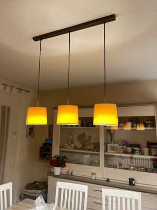 Lámpara colgante 3 pantallas