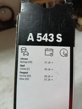 Limpiaparabrisas Bosch A543S