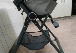 Trona Kinderkraft Foldee gris