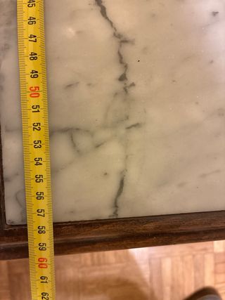 Mesa de centro mármol y madera