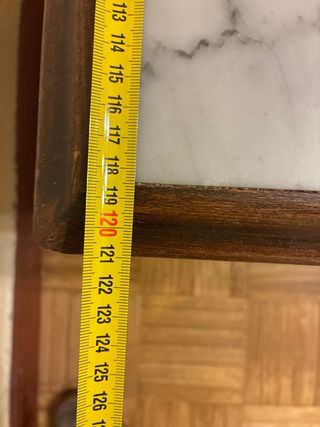 Mesa de centro mármol y madera