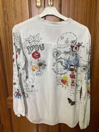 Camisa blusa Desigual L original y graciosa