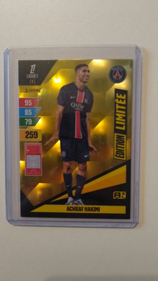 Card Hakimi. Limitada. Ligue 1 Adrenalyn 24/25