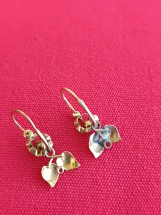 Pendientes Isabelinos antiguos oro 18 k