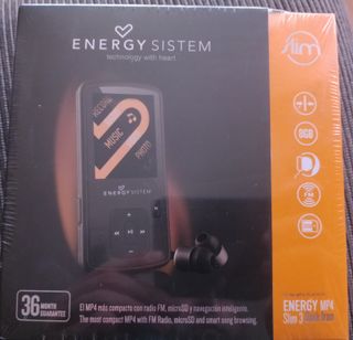 Reproductor MP4 Energy con auriculares incluidos.