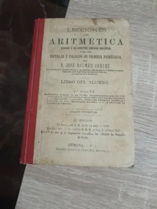 Libros Antiguos De Aritmética