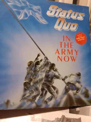 Vinilo Status Quo "In The Army Now" LP 1986..