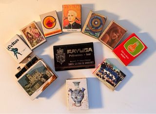 Consegna di scatole di fiammiferi vintage anni '60-'80