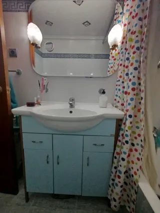 Mueble baño espejo y apliques
