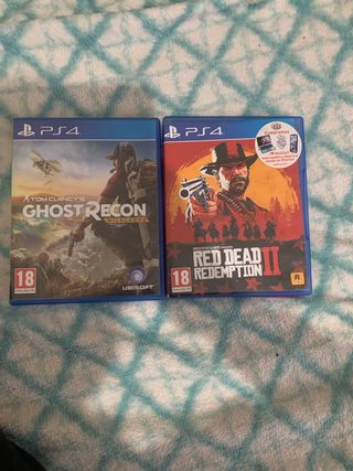 Juegos ps4 Red dead II redemption Ghost Recon