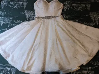 Vestido novia corto
