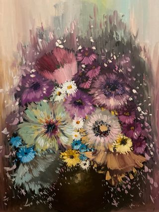 Cuadro al óleo Flores de Verdú