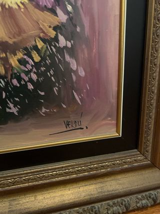 Cuadro al óleo Flores de Verdú