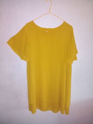 Vestido mujer color mostaza talla L