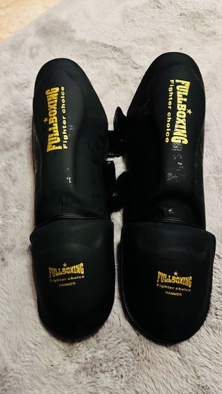 Espinilleras king boxing utilizadas 10 veces maxim