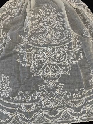 Manteleta y delantal para alicantina o fallera