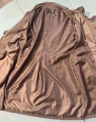 Trench motivi donna marrone chiaro taglia S
