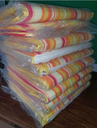 8 Cojines Exterior Impermeables Rayas