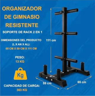 Serenelife soporte para discos de pesas
