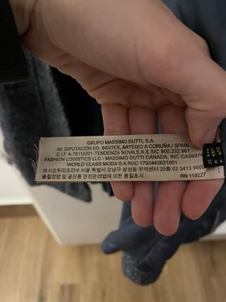 Abrigo Massimo Dutti de color gris