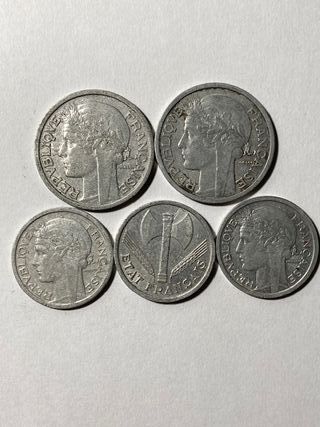 Francos franceses de 1941 a 1993 - Monedas Francia