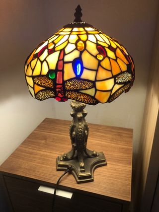 lampara de mesa estilo tiffany