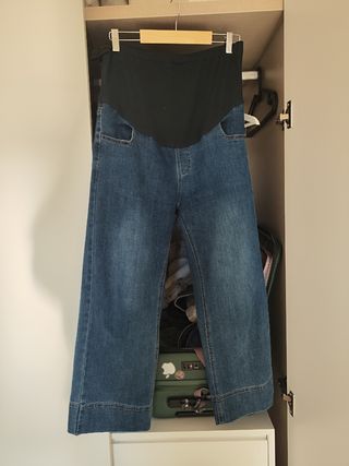 Pantalones vaquero maternidad embarazo