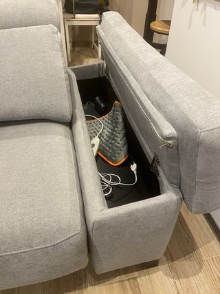 Sofa cheslong de tela