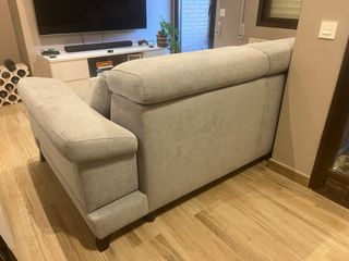 Sofa cheslong de tela