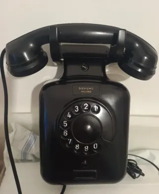 Telefono a disco da parete Siemens anni 50
