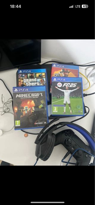Ps4 +mando+cascos+ juegos